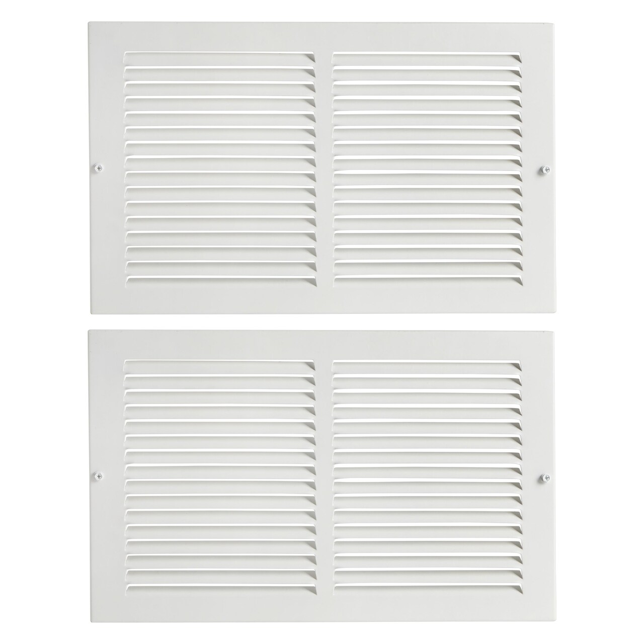 2 Pack White Air Vent Covers, Iron Return Air Grill for 8x14 HVAC Systems